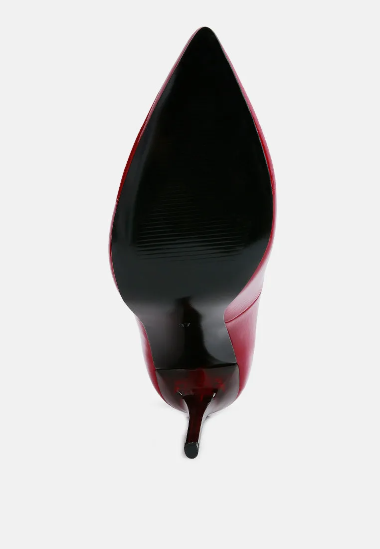 personated stiletto heel pumps