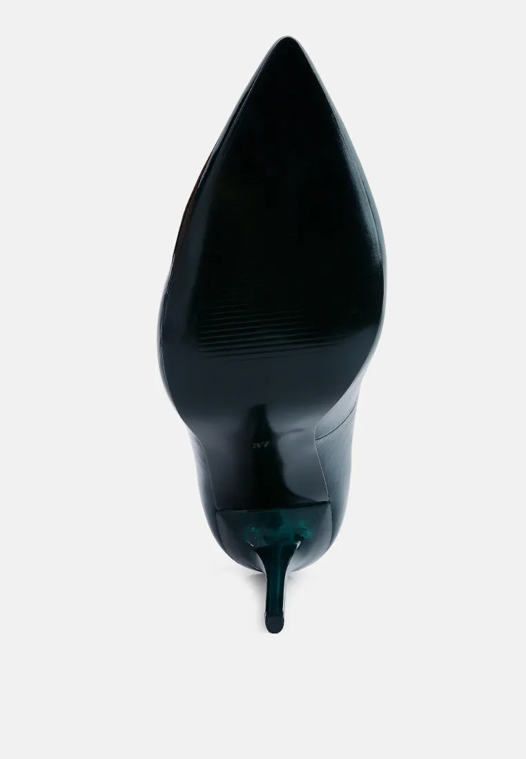 personated stiletto heel pumps
