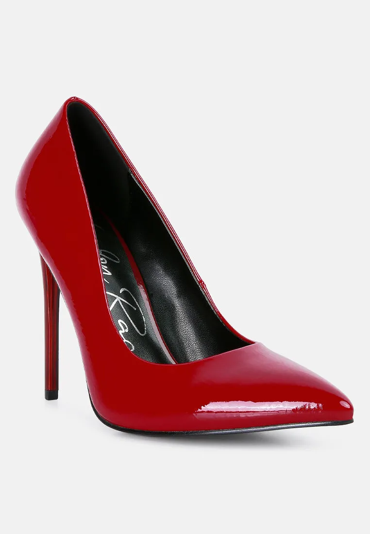 personated stiletto heel pumps