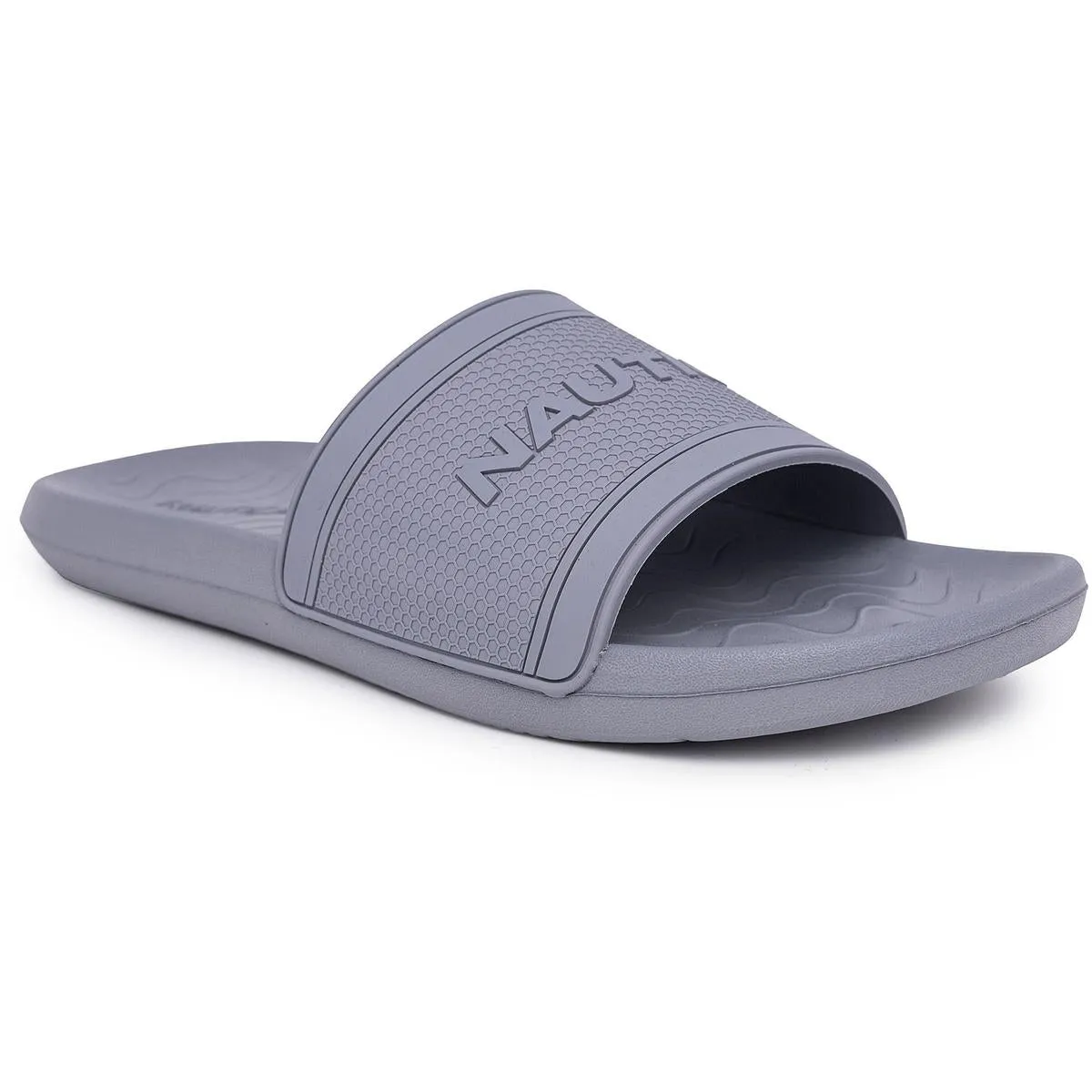 PILF Mens Logo Man Made Slide Sandals