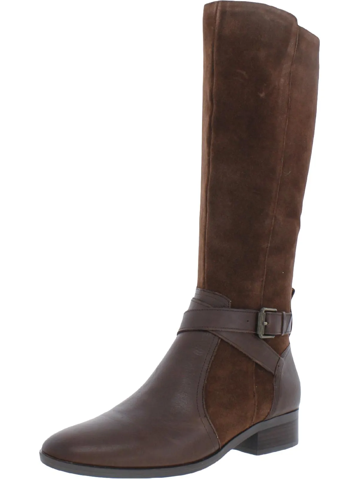 Rena Womens Zipper Narrow Calf Knee-High Boots