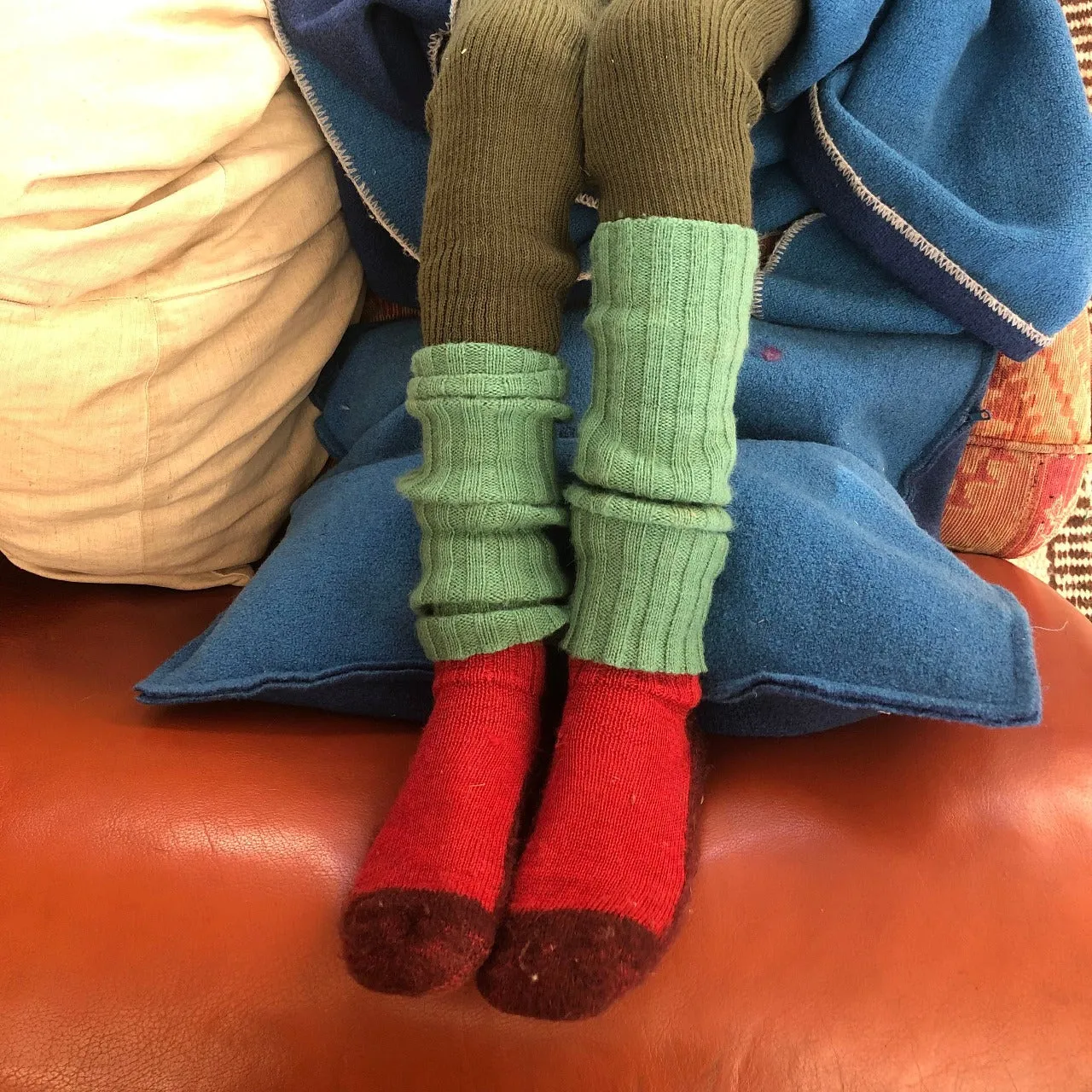 Ribbed Legwarmers - 100% Baby Alpaca (Kids-Adults)