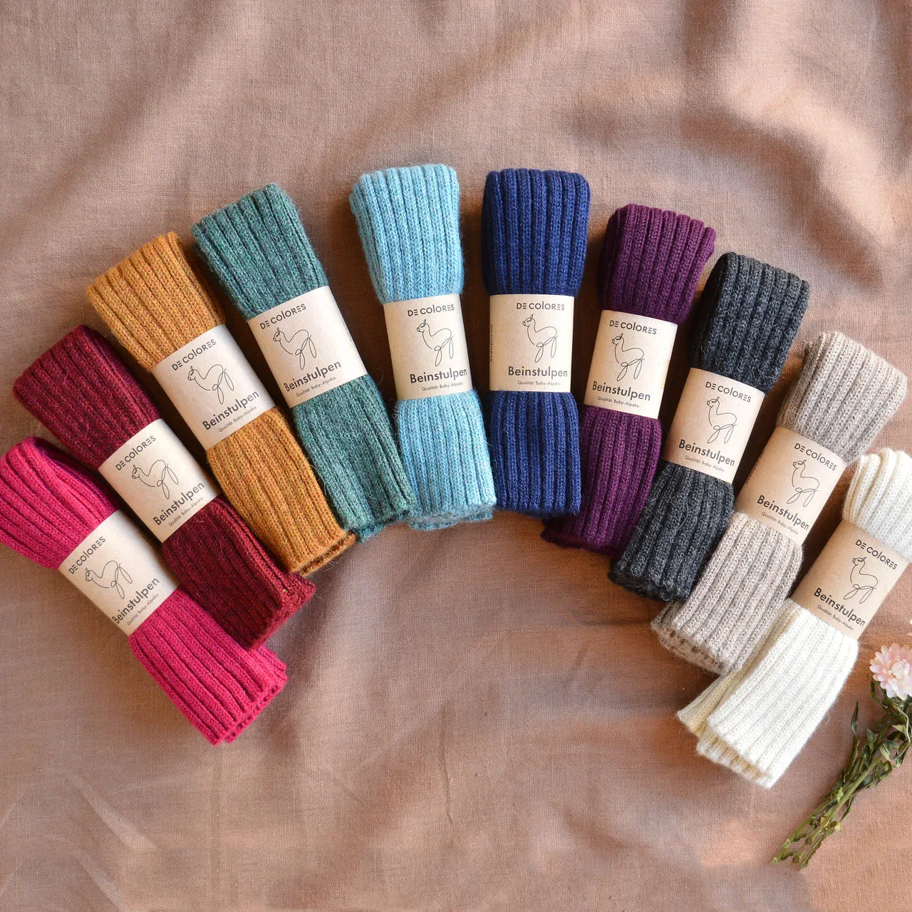 Ribbed Legwarmers - 100% Baby Alpaca (Kids-Adults)