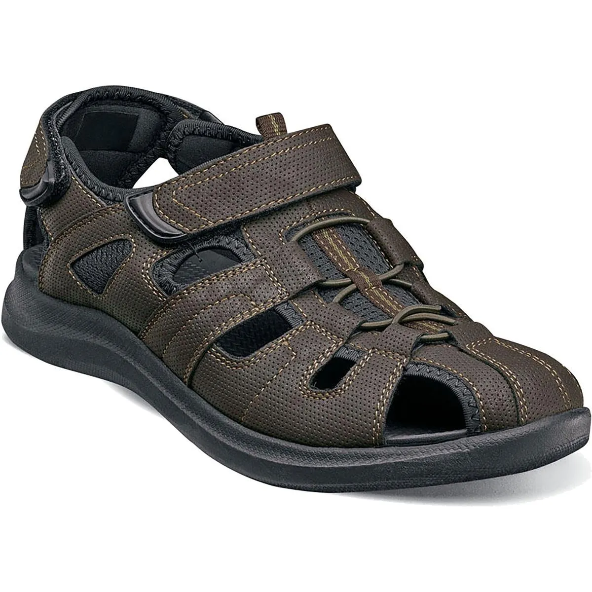 Rio Vista Mens Caged Cut Out Fisherman Sandals