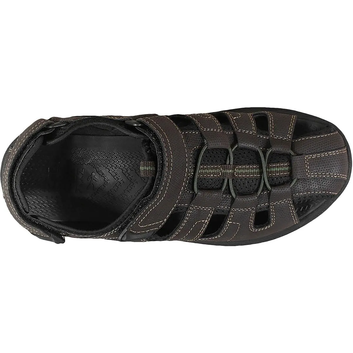 Rio Vista Mens Caged Cut Out Fisherman Sandals