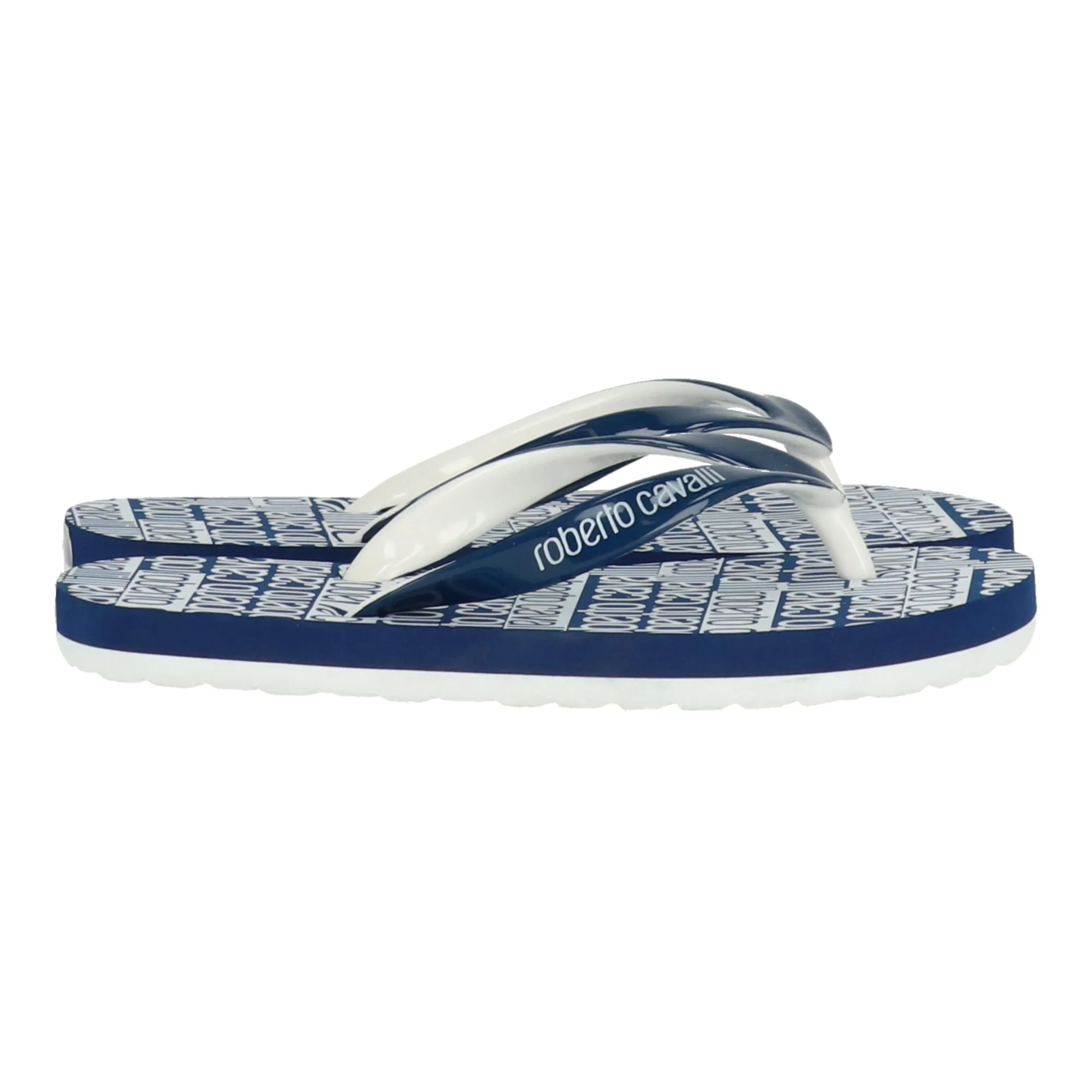 Roberto Cavalli Kids Blue/White Flip Flop