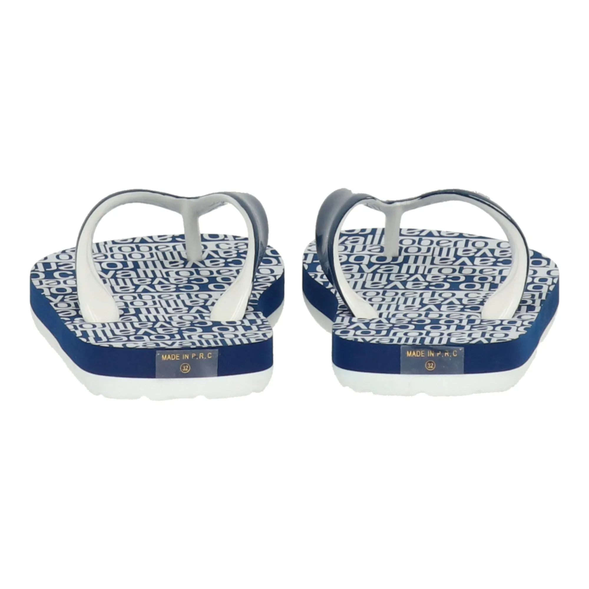 Roberto Cavalli Kids Blue/White Flip Flop