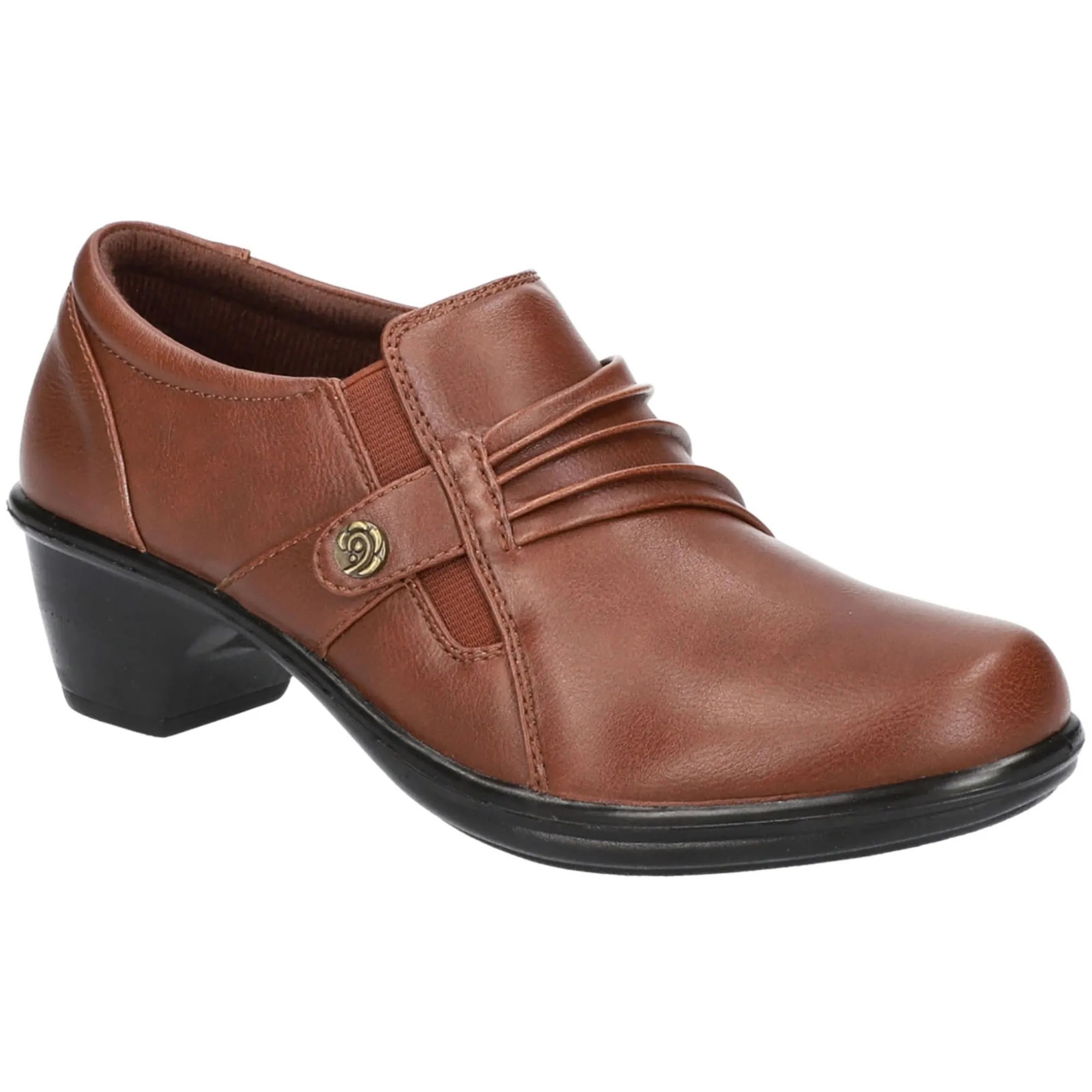 RYANNE Womens Faux Leather Sip On Shooties