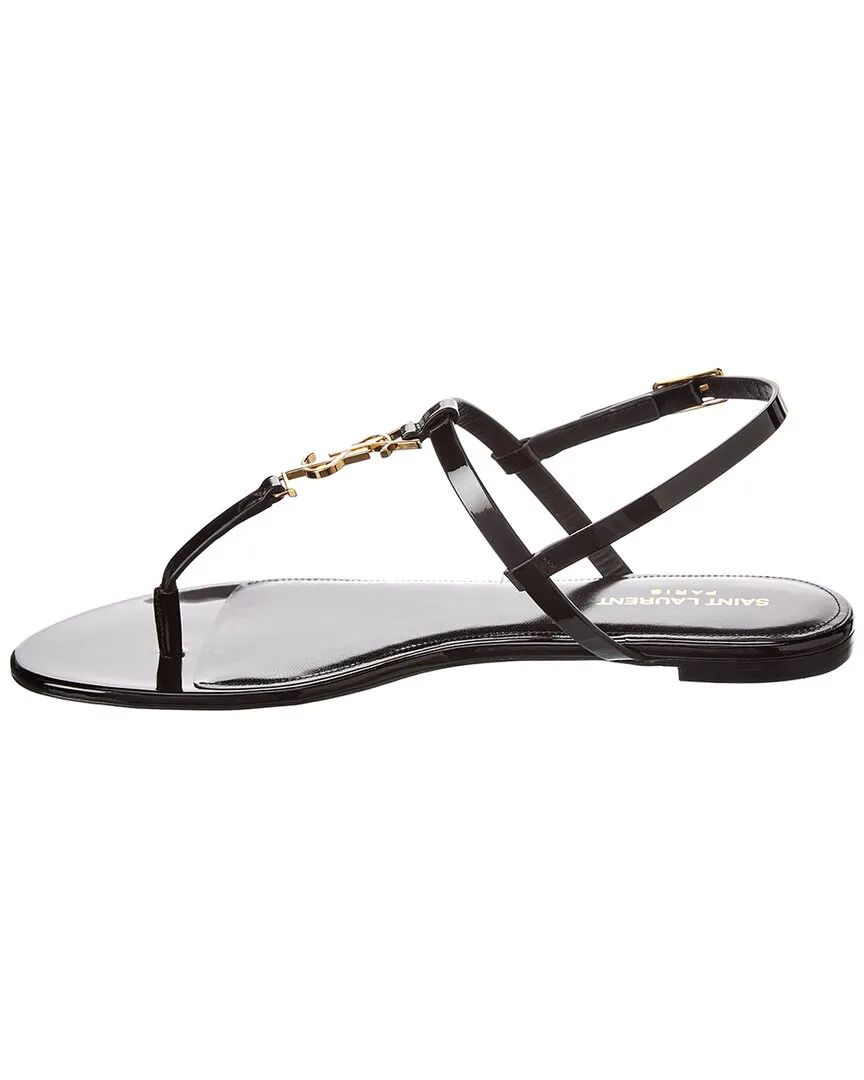 Saint Laurent Cassandra Patent Sandal