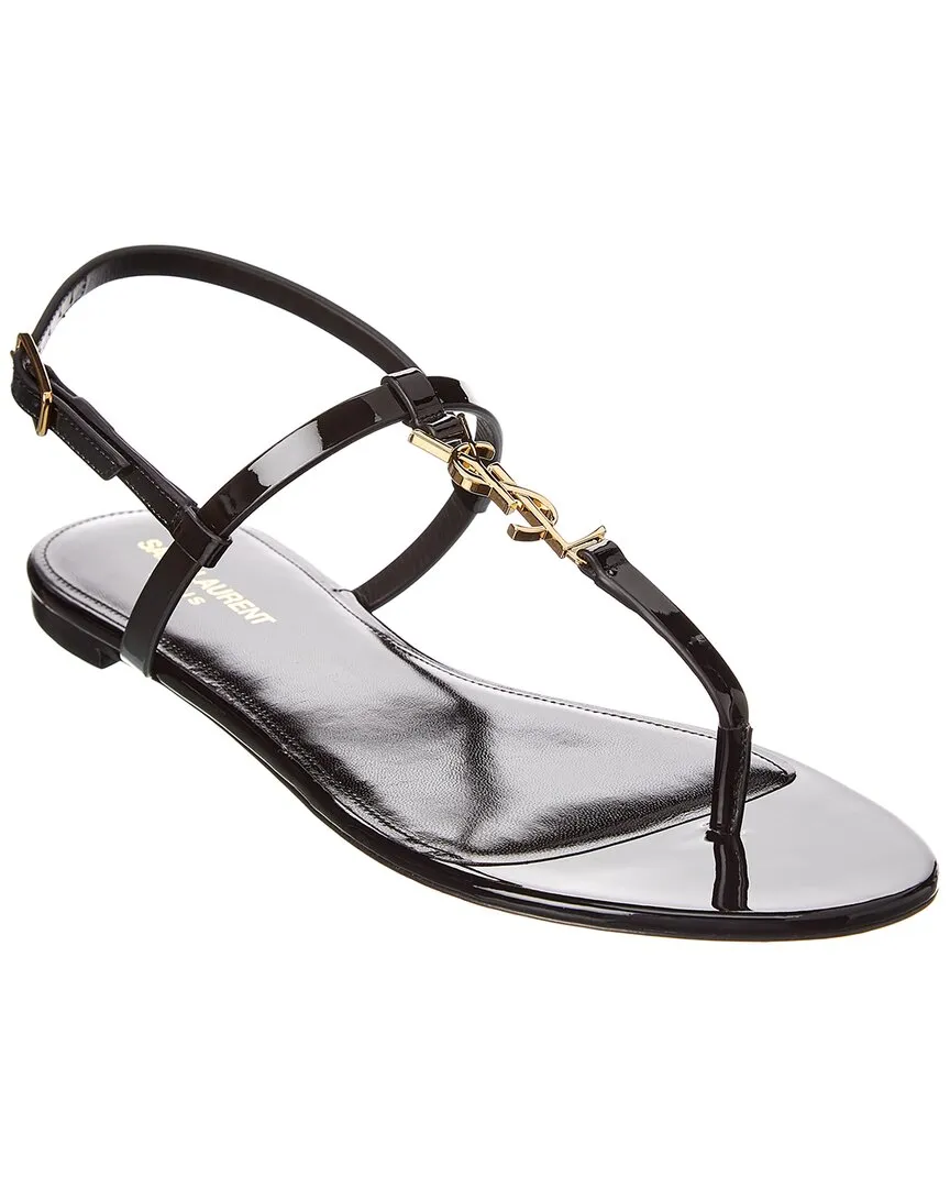 Saint Laurent Cassandra Patent Sandal
