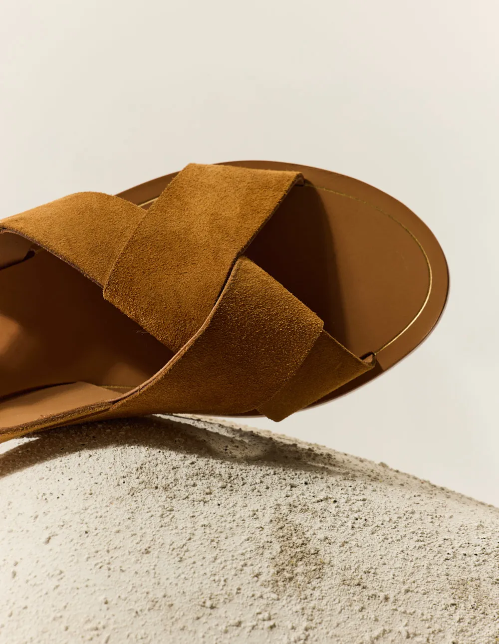 Sandals Paloma - Amber suede
