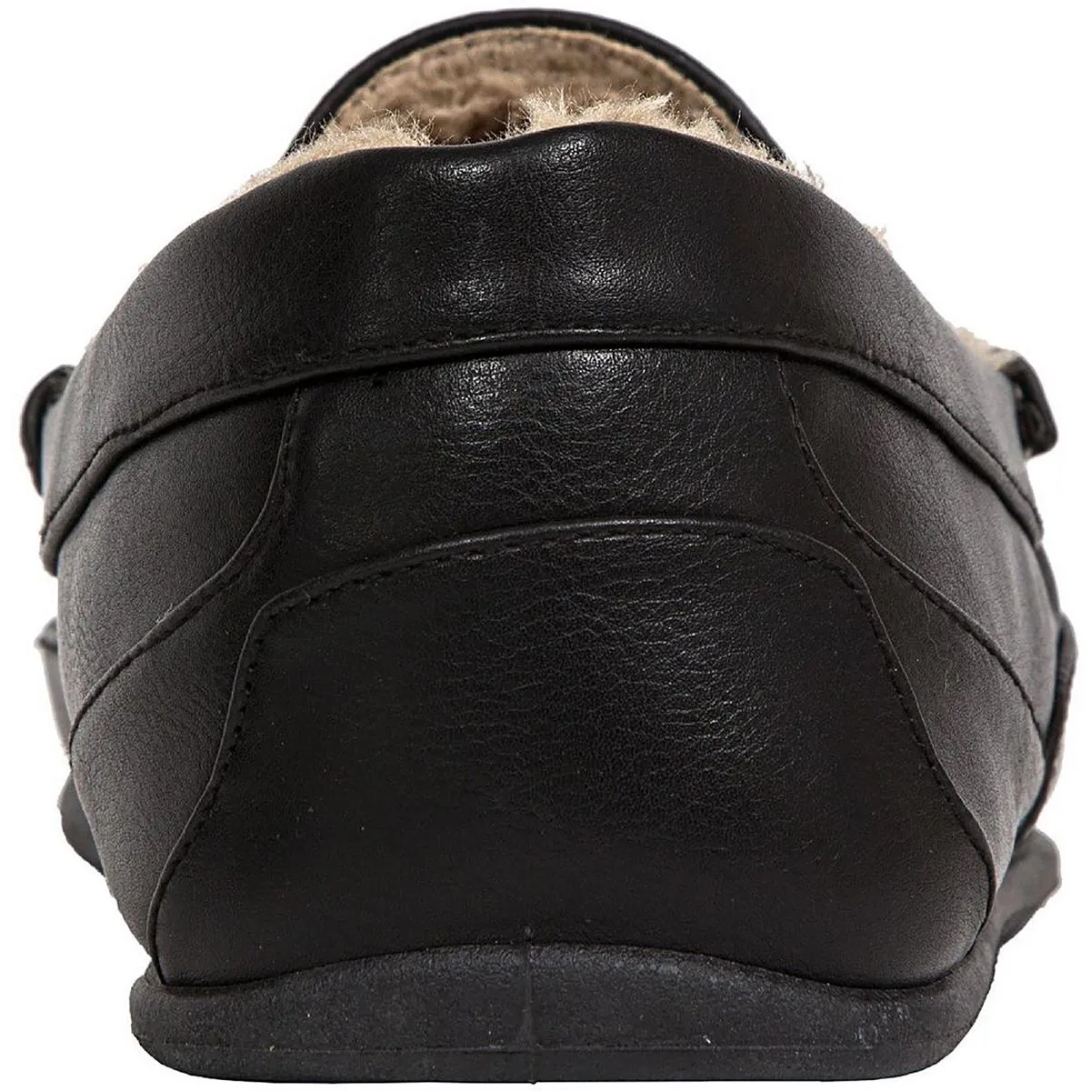 Spun Mens Comfort Insole Faux Fur Lined Loafer Slippers