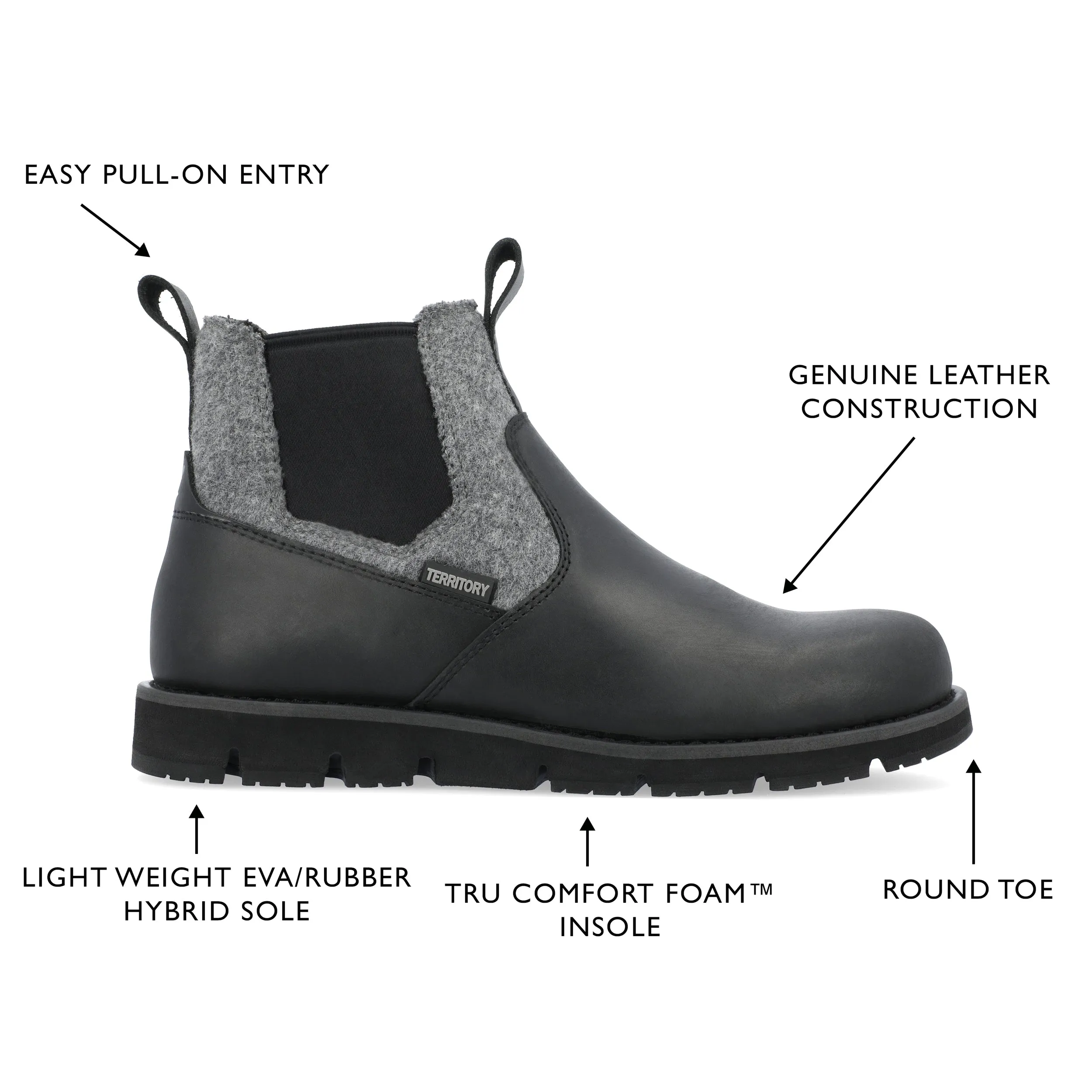 Territory Canyonlands Water Resistant Chelsea Boot