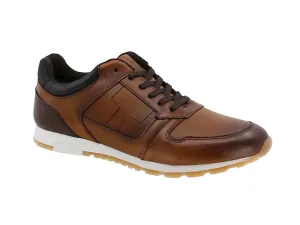 Ths Urban Leather Sneakers In Brown
