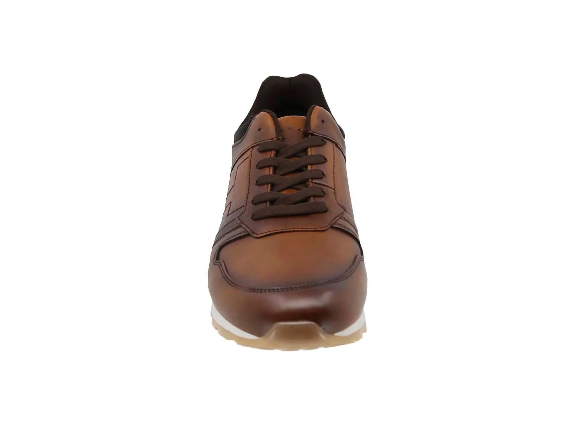 Ths Urban Leather Sneakers In Brown