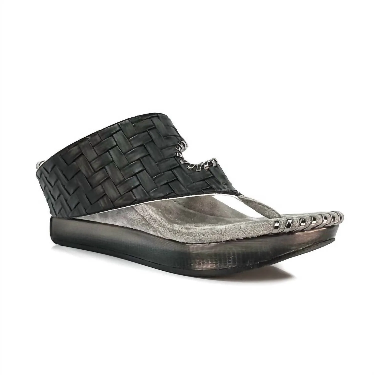 Tita Reversible Sandal In White/black