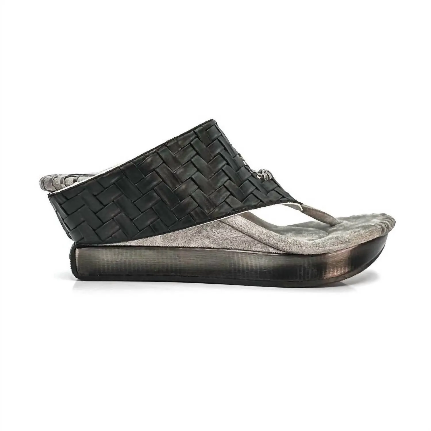 Tita Reversible Sandal In White/black
