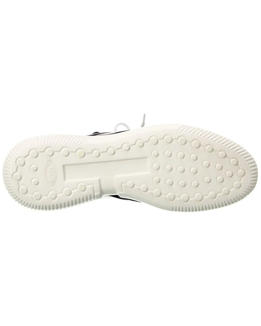TOD��s Sportivo Light Knit & Leather Sneaker