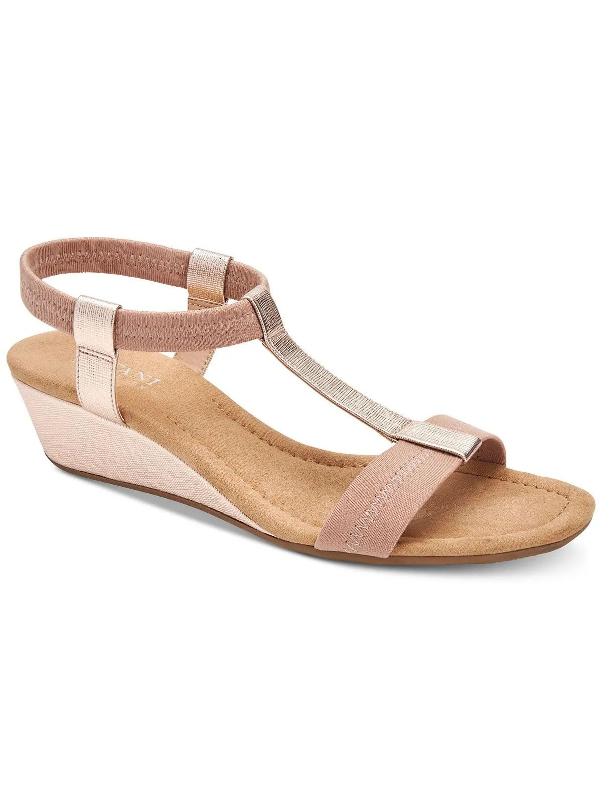Voyage1 Womens Snake Elastic Wedge Sandals