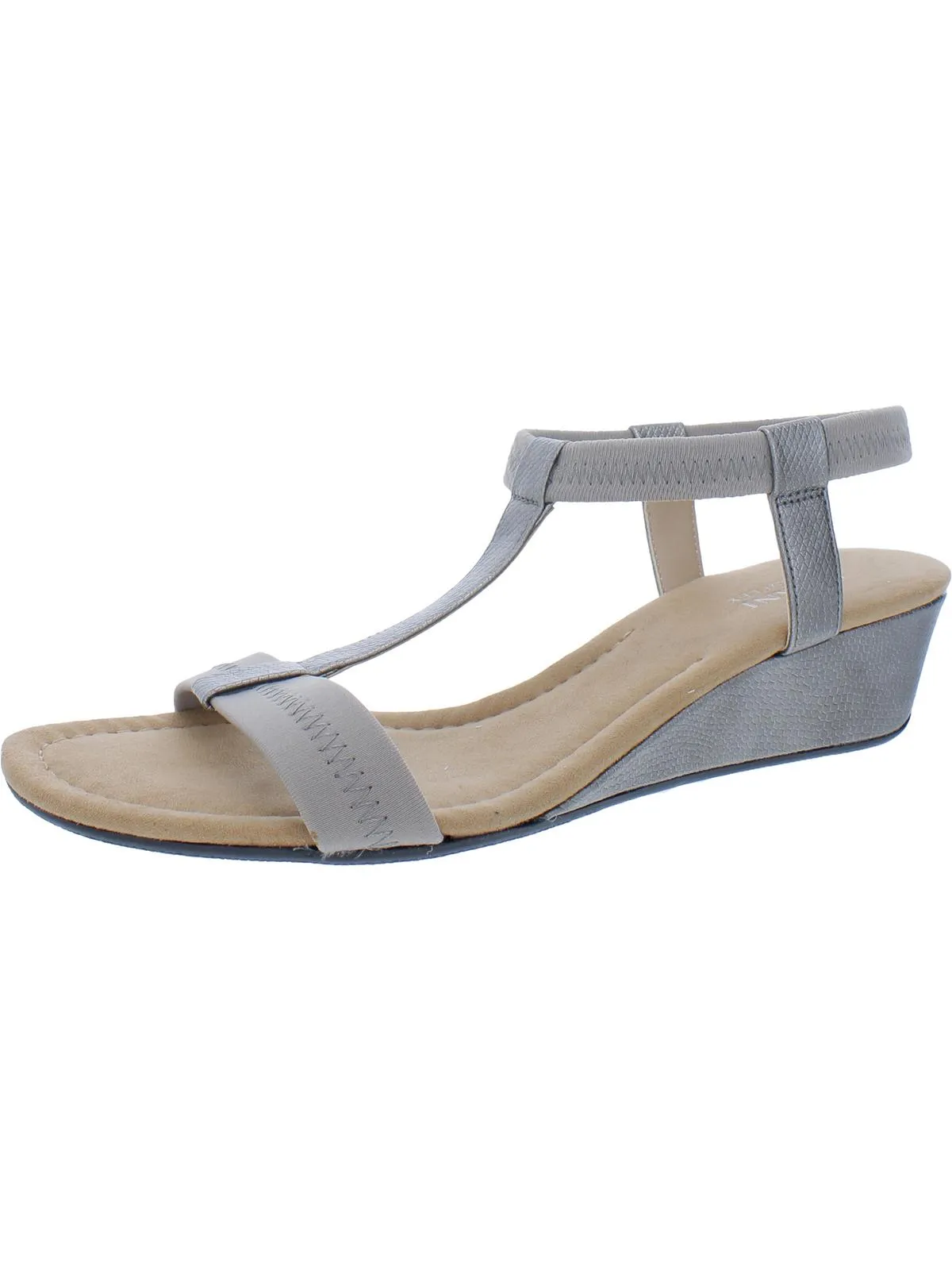 Voyage1 Womens Snake Elastic Wedge Sandals
