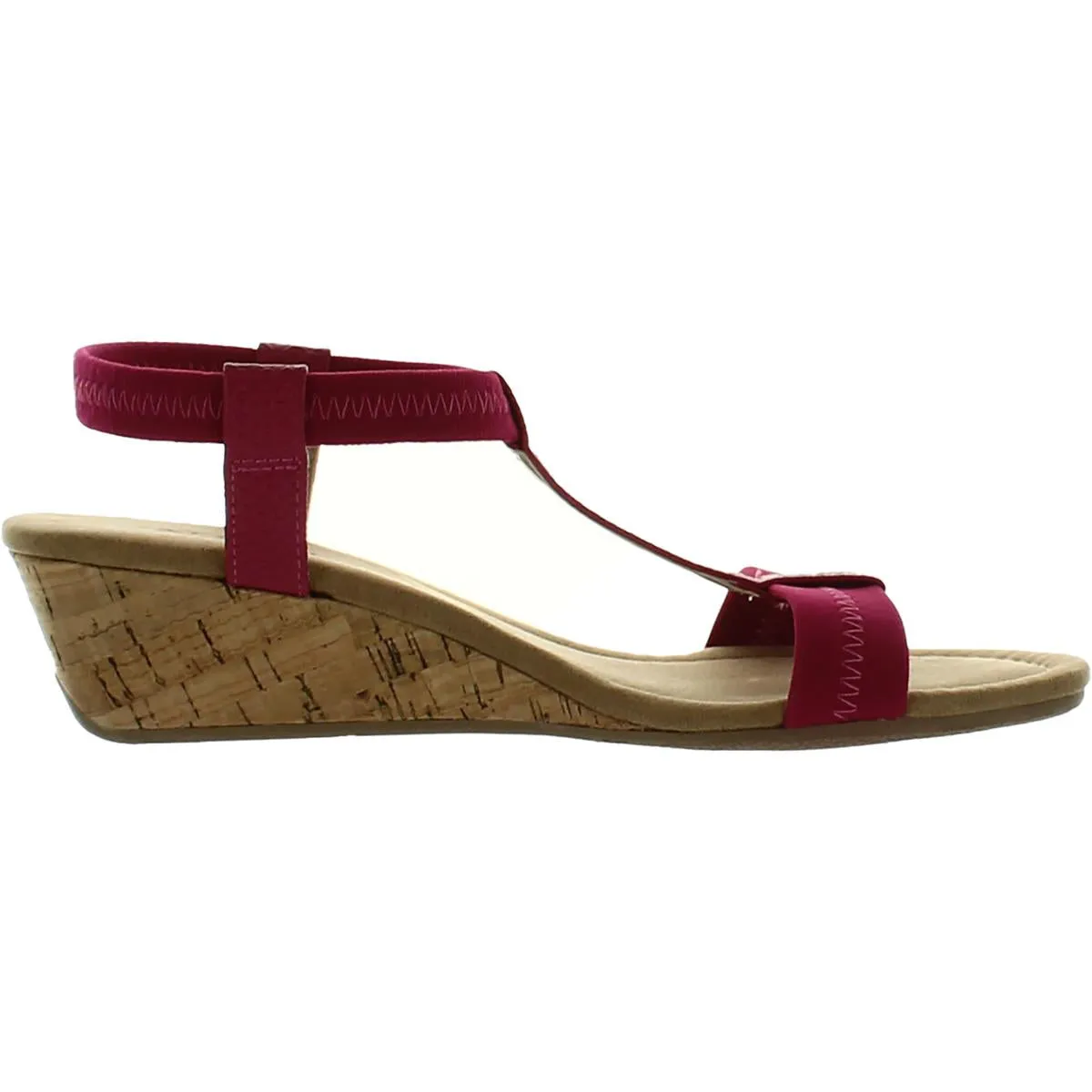 Voyage1 Womens Snake Elastic Wedge Sandals