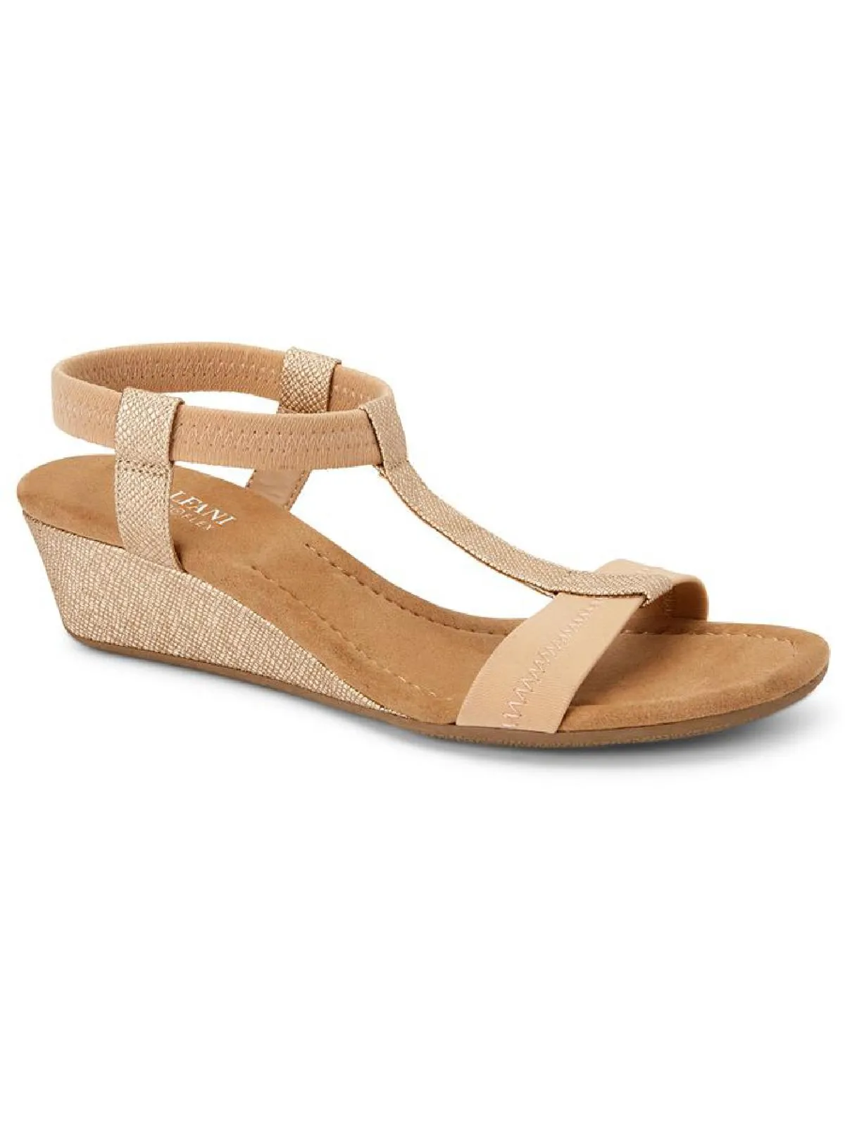 Voyage1 Womens Snake Elastic Wedge Sandals