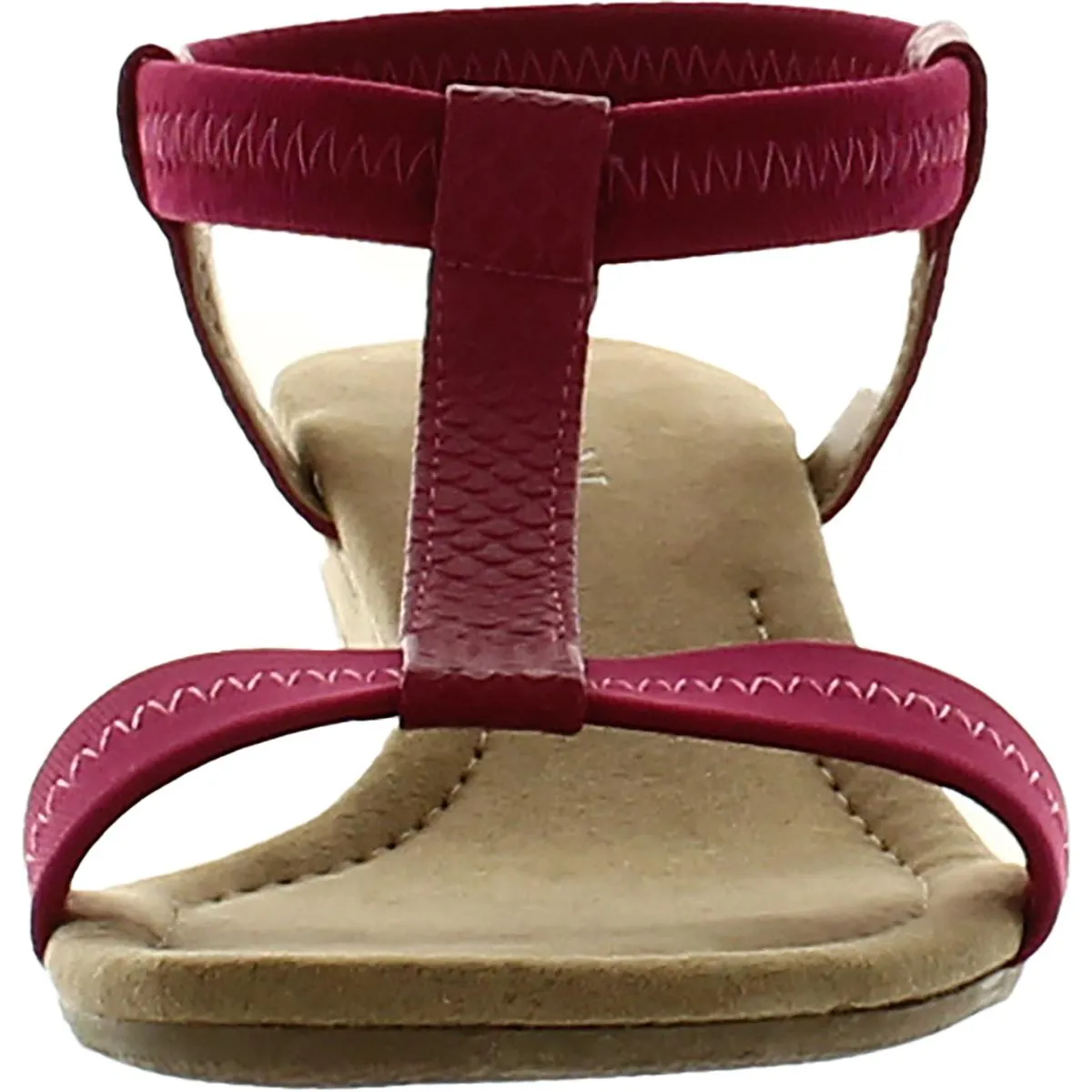 Voyage1 Womens Snake Elastic Wedge Sandals