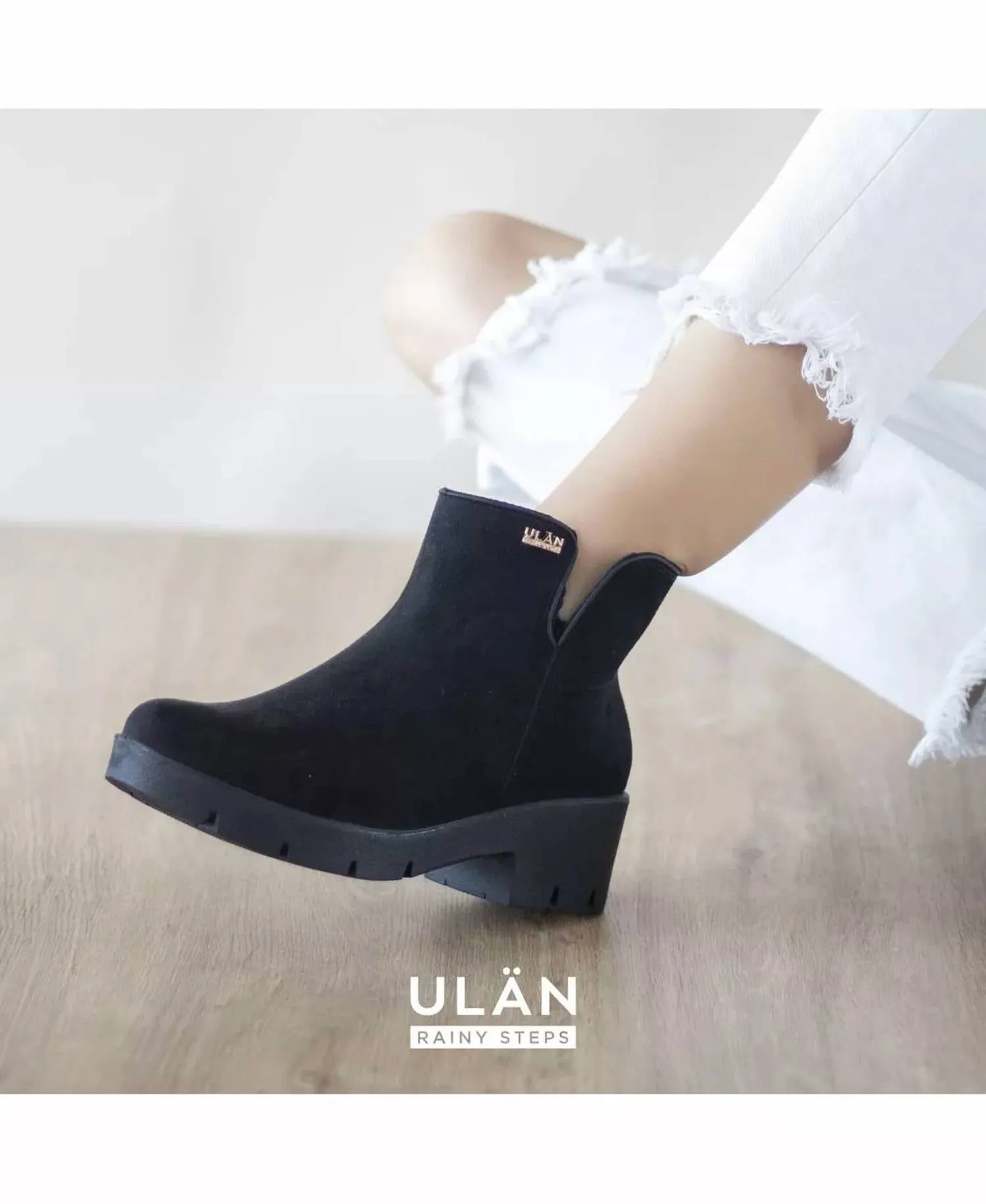 Waterproof Dress Booties In Black