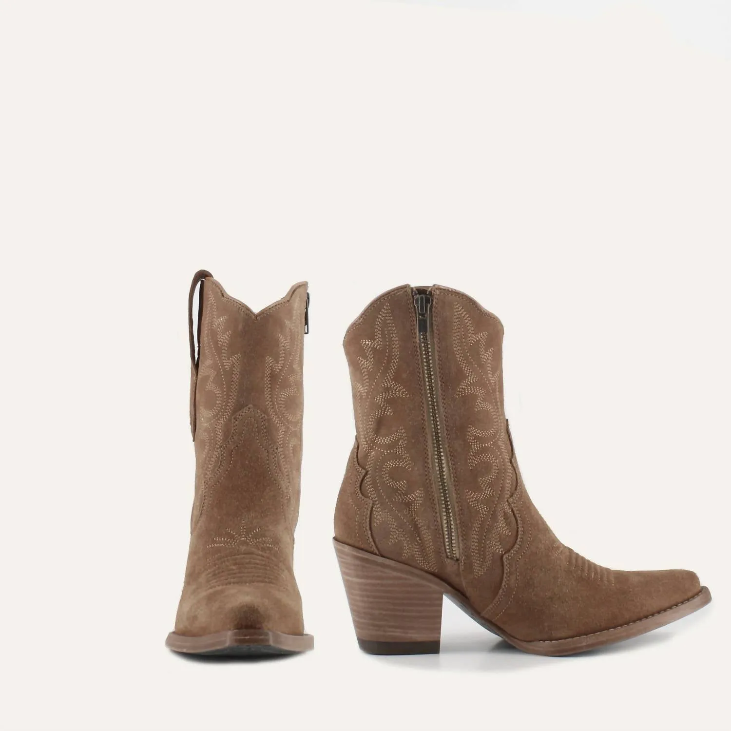 Women's Brooke Leather Cowgirl Boots In Camel