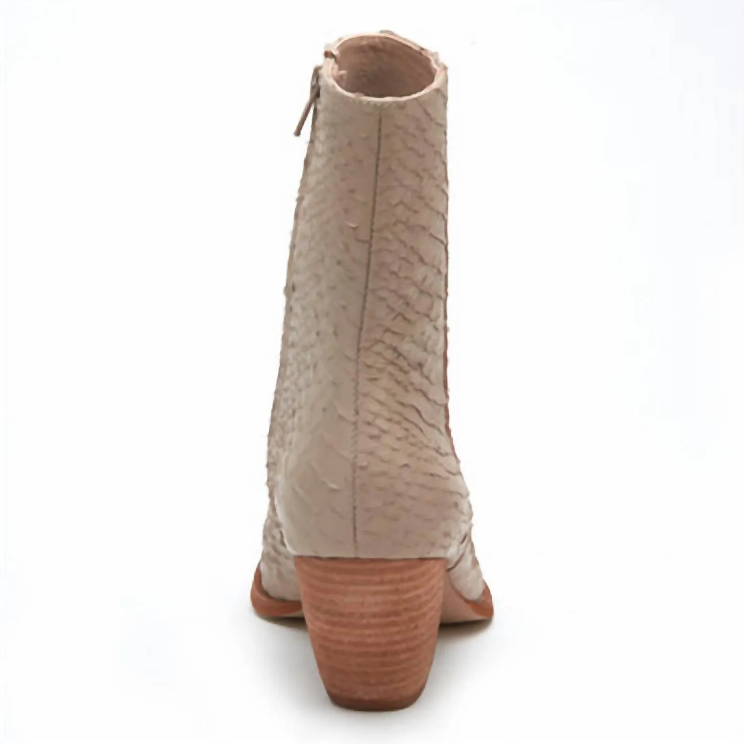 Women's Caty Snakeskin Ankle Boots In Ivory