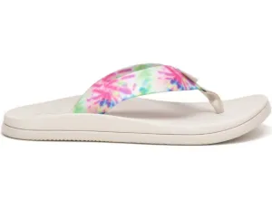 Women's Chillos Flip Flops In Light Tie Dye