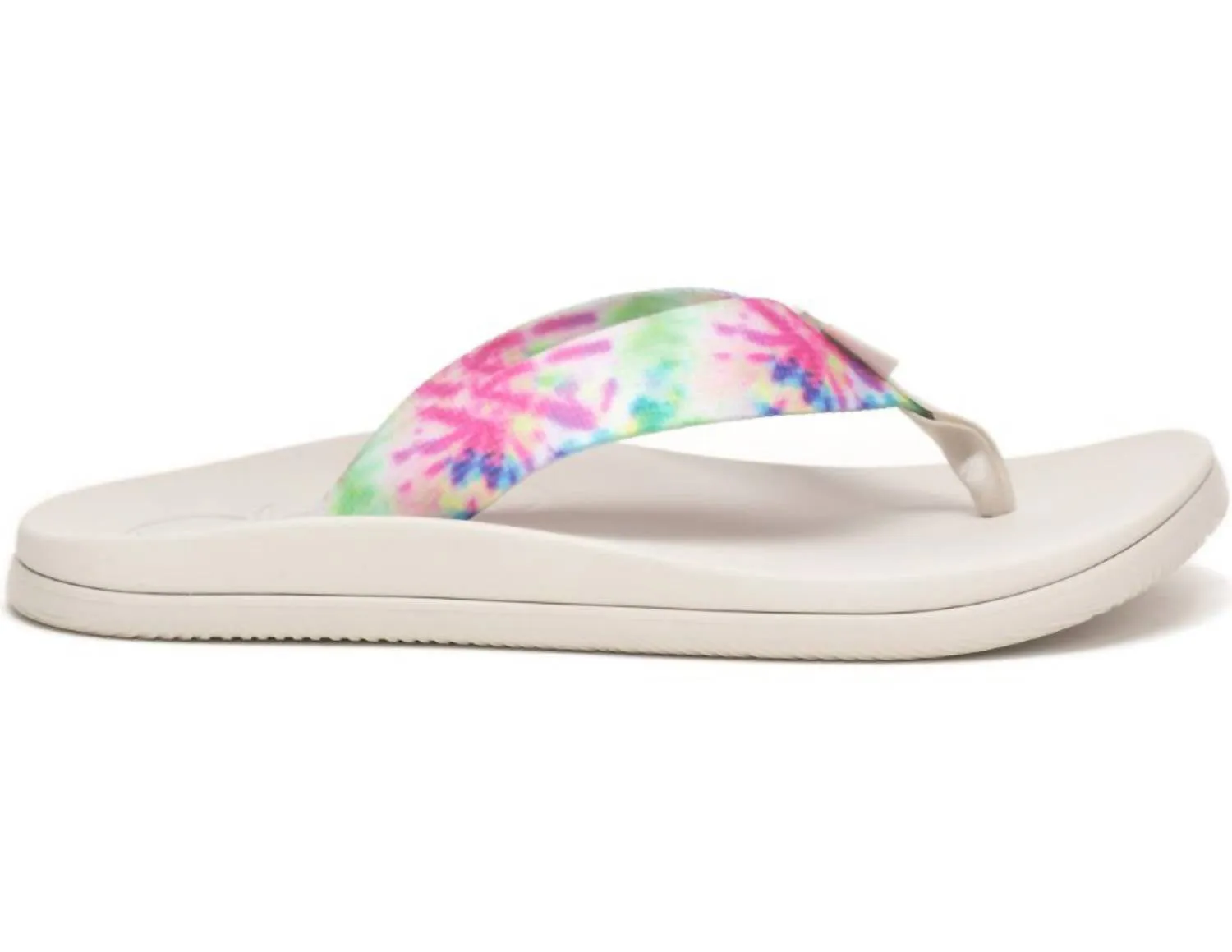 Women's Chillos Flip Flops In Light Tie Dye