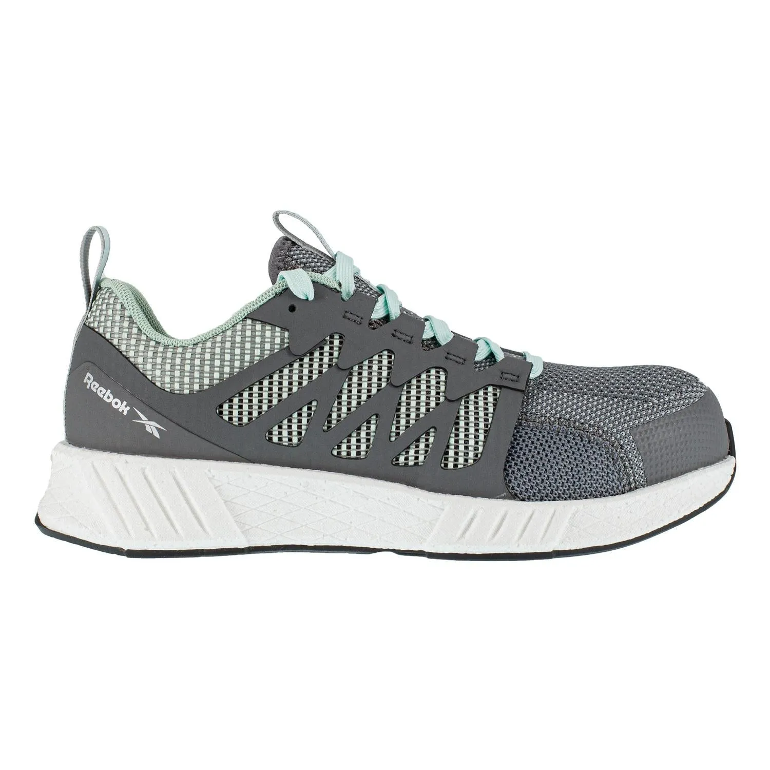Women's Fusion Flexweave? Composite-Toe Athletic Work Shoe Grey/Mint Green