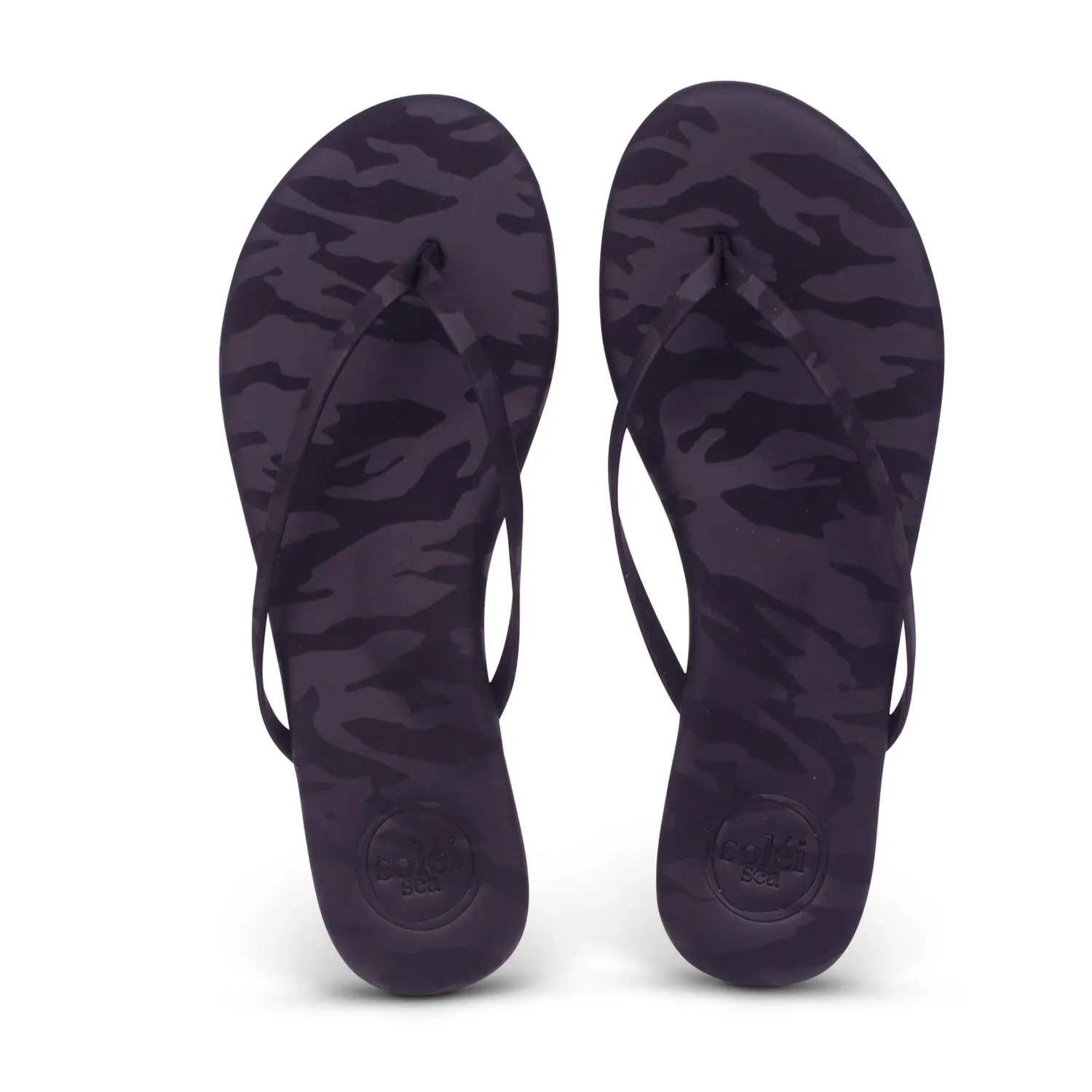 Women's Indie Sandals In Camo Metallic Black Noir