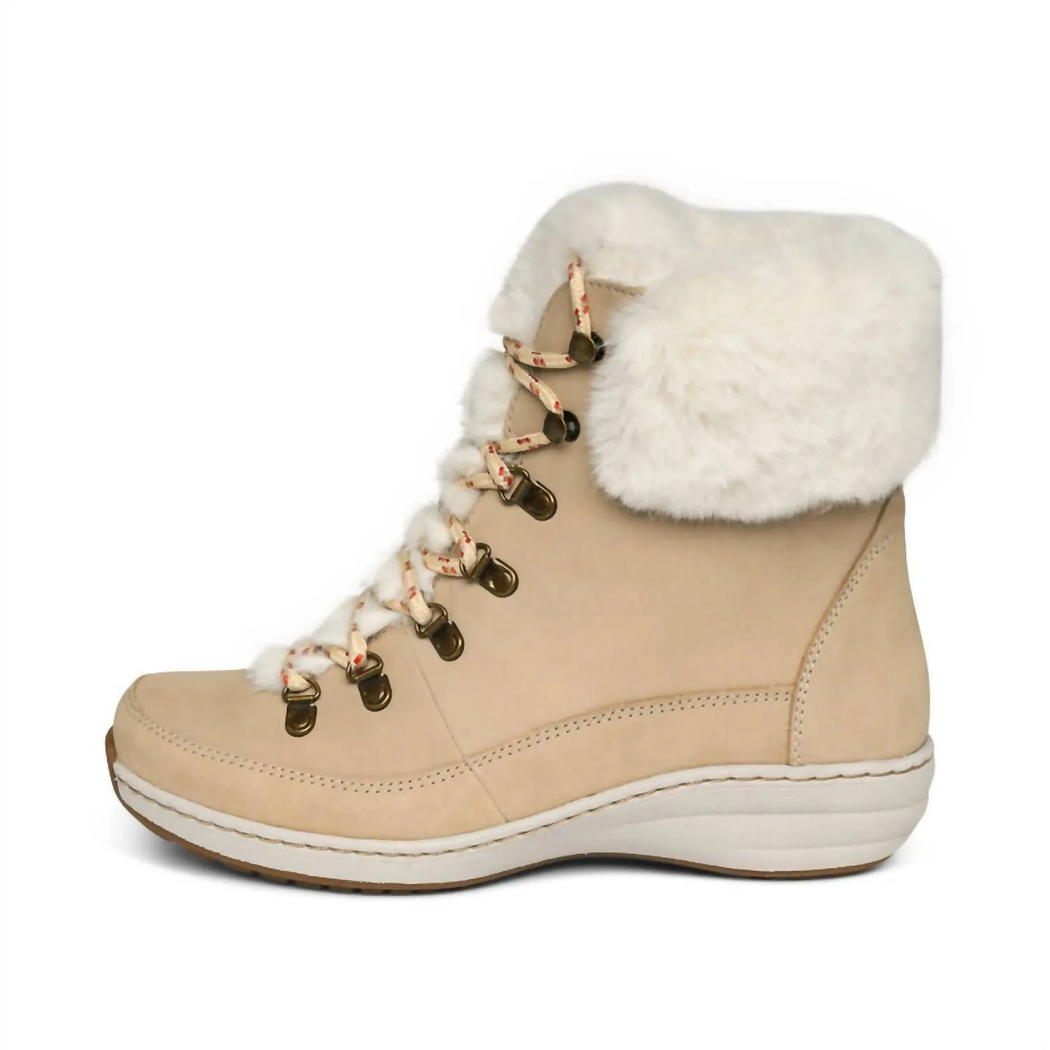 Women's Jodie Fur Winter Boot In Ivory