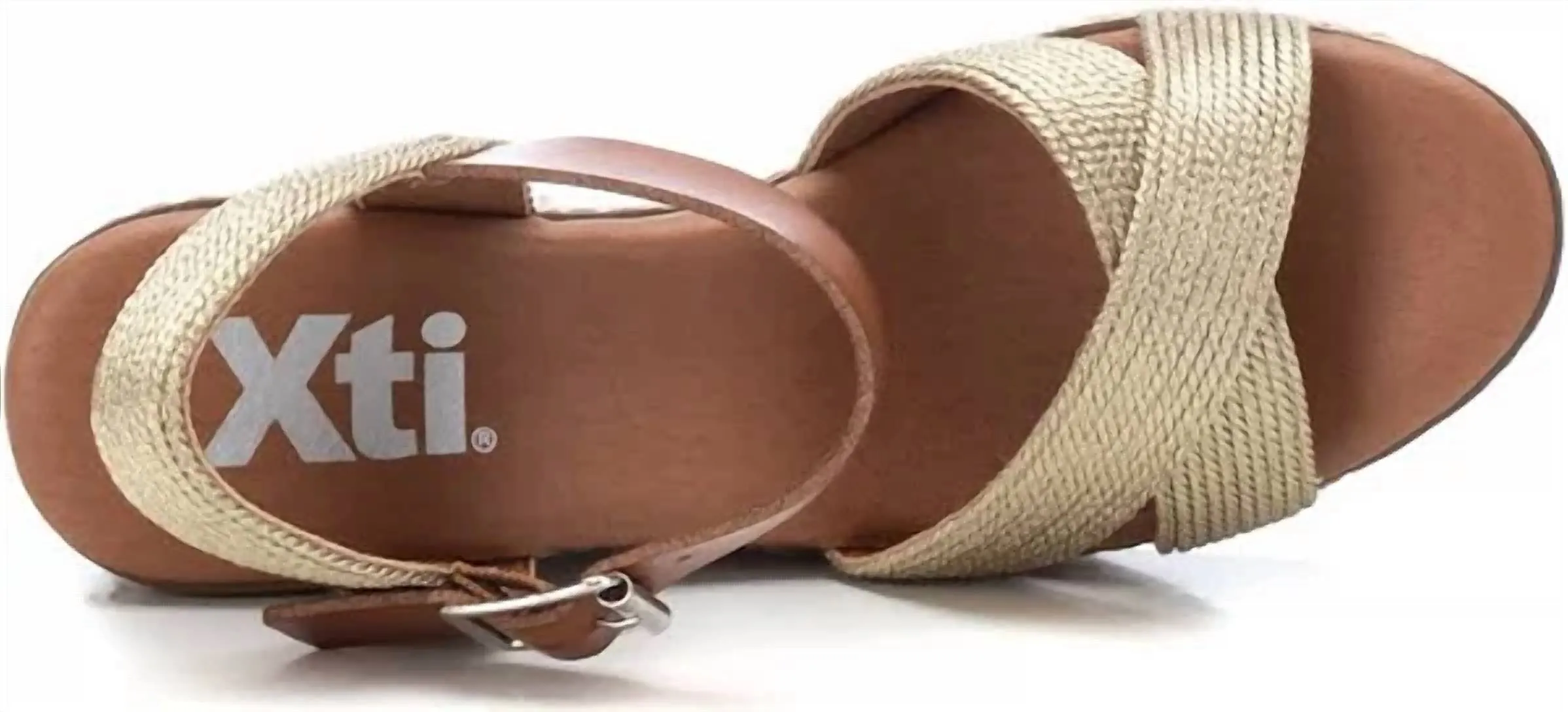 Women's Jute Wedge Sandals In Gold