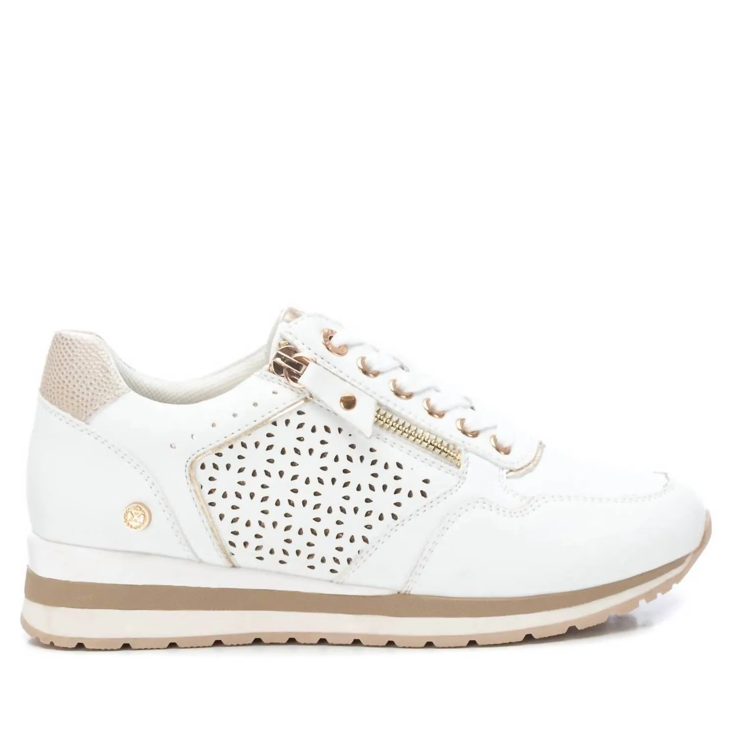 Women's Lace-Up Sneakers In White
