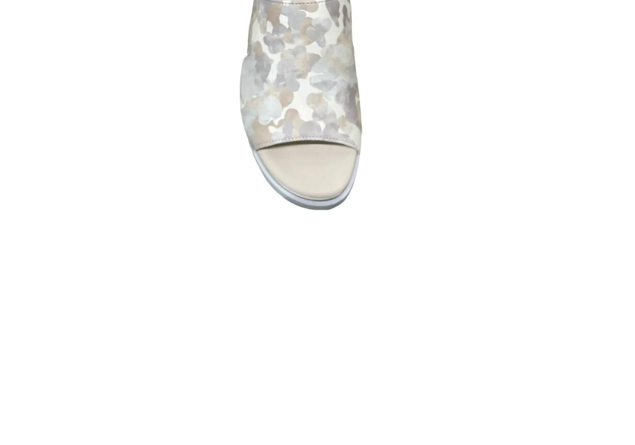 Women's Leather Slippers In Camoflauge