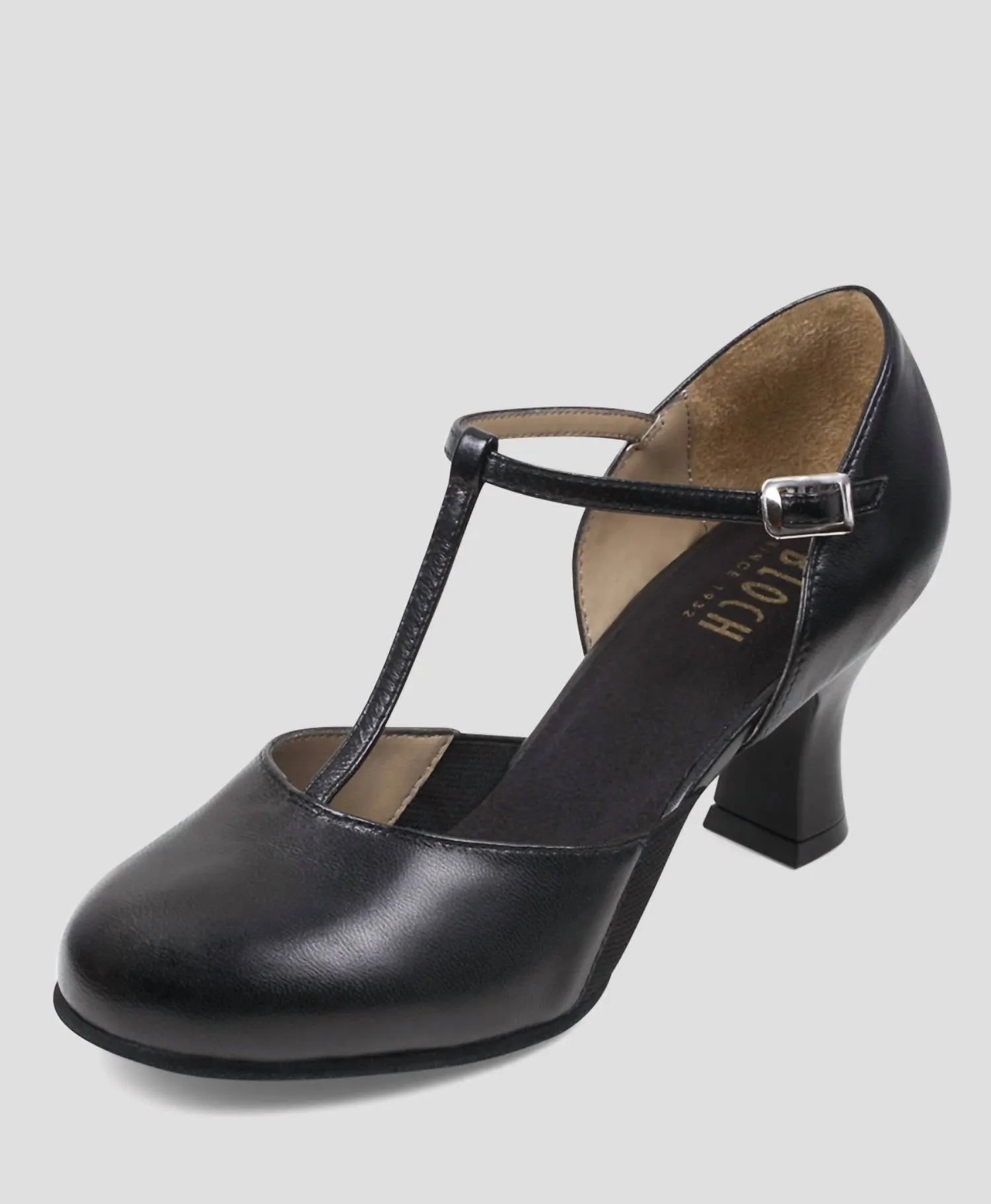 Women's Leather Split Flex Character Shoe In Black
