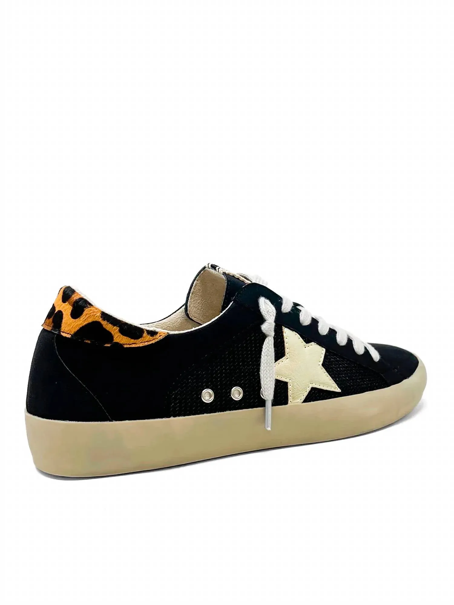 Women's Paula Mesh Sneakers In Black Leopard
