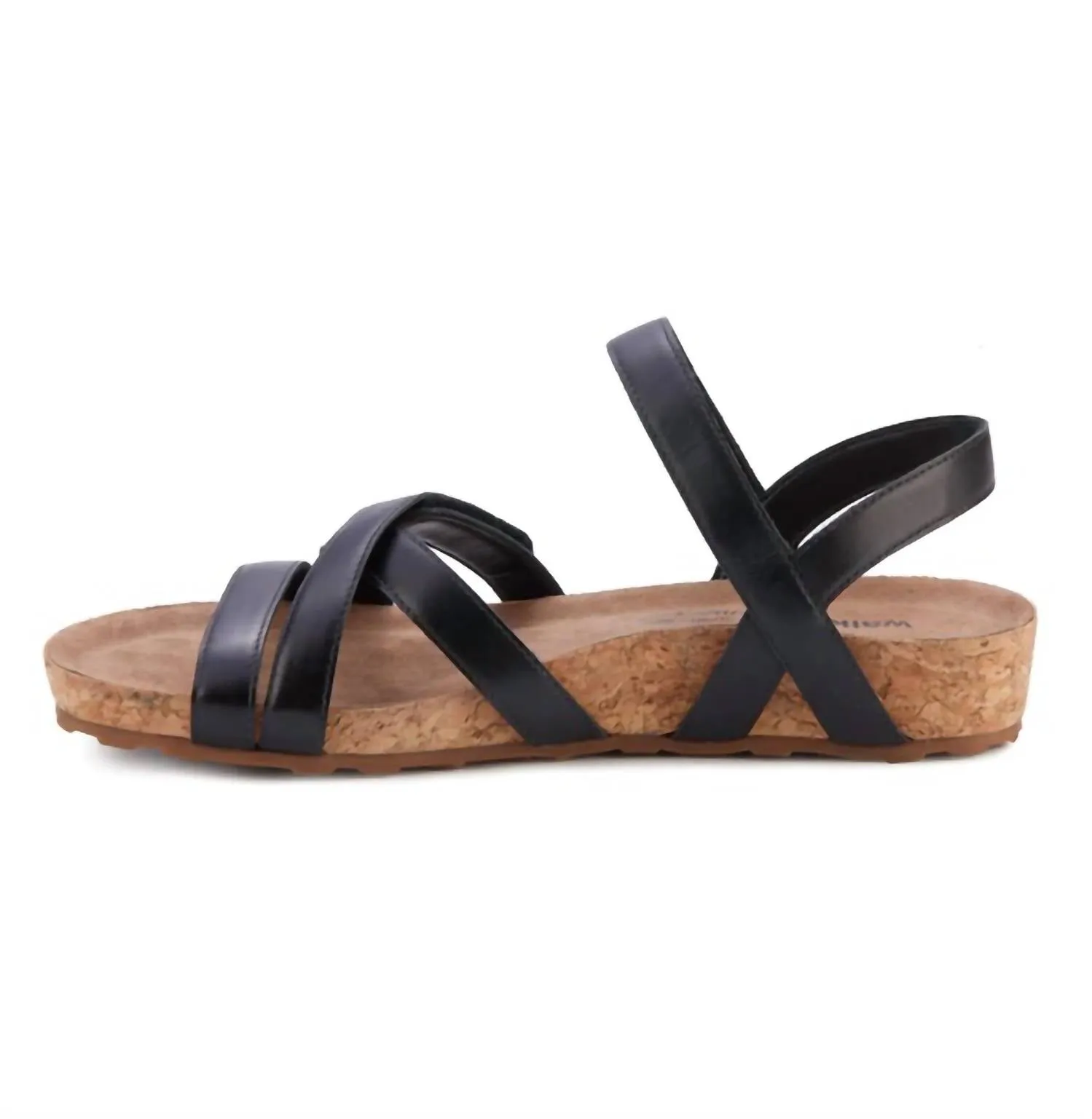 Women’S Pool Sandal - Ww Width In Black
