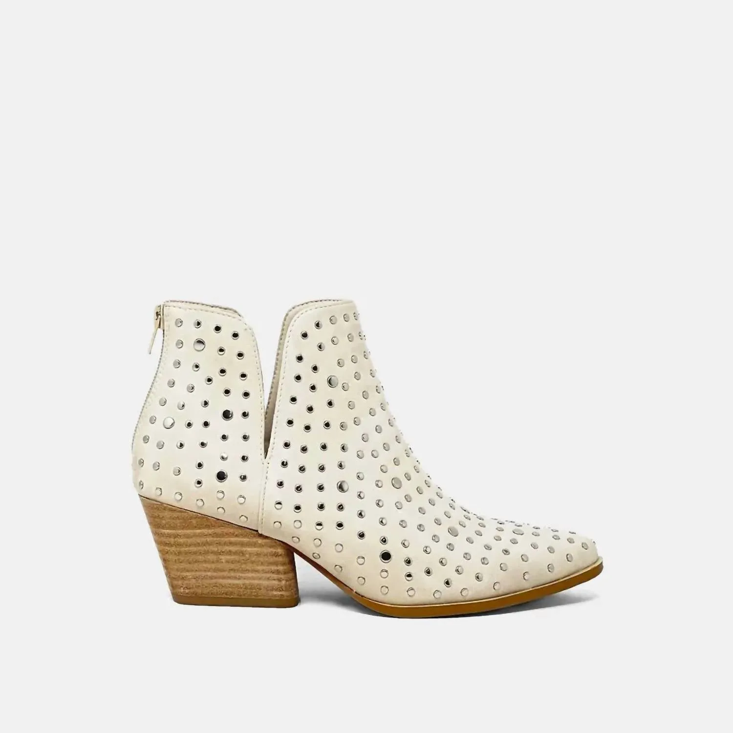 Women's What's Up Stud Booties In Taupe