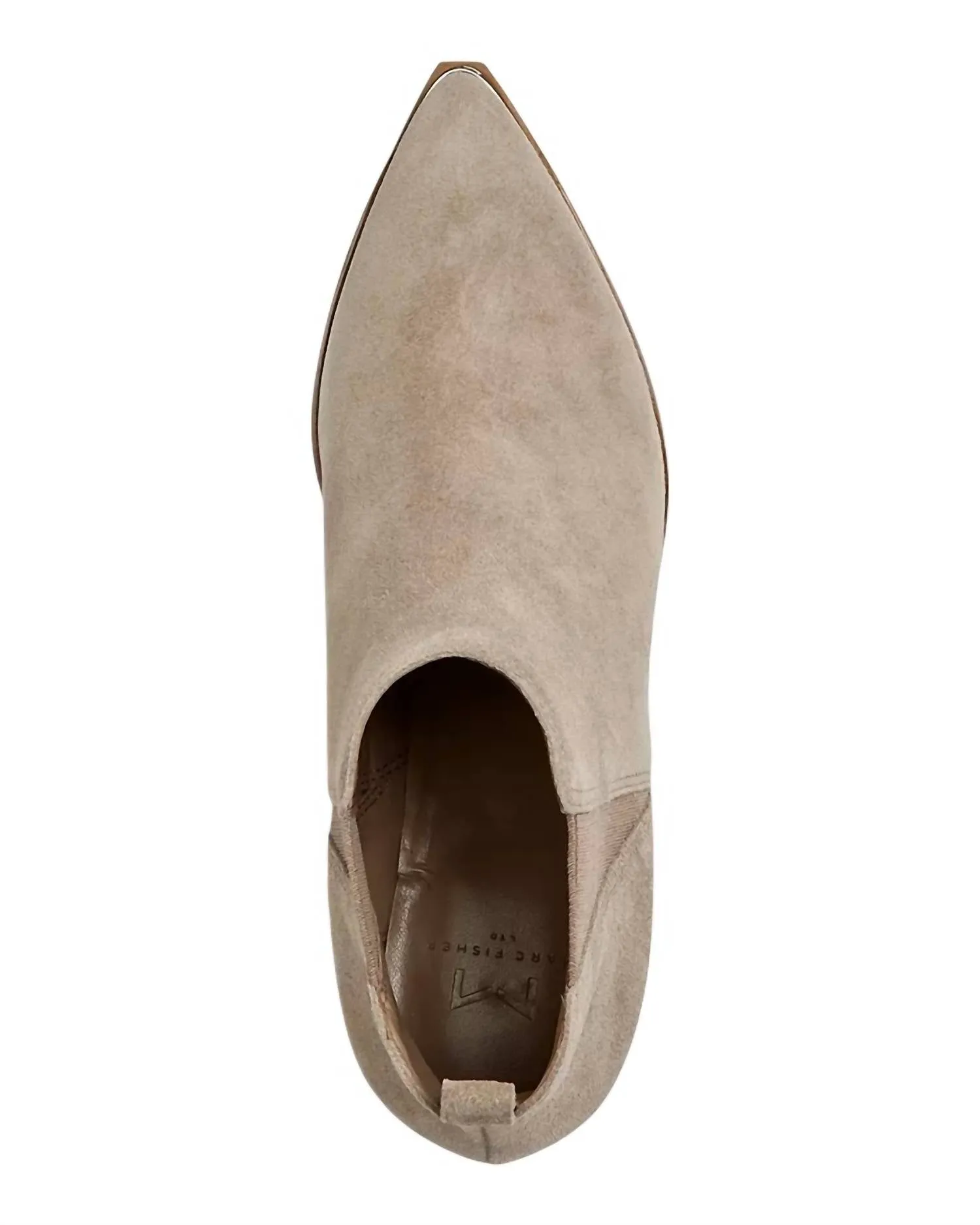 Women's Yale Pointy Toe Chelsea Boot In Ivory Suede