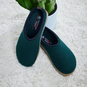Wool Felt Clogs - Kris - Fir Green (Adults 36-46) *Pre-order