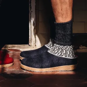 Wool Felt Clogs - Kris - Graphite (Adults 36-48) *Pre-order