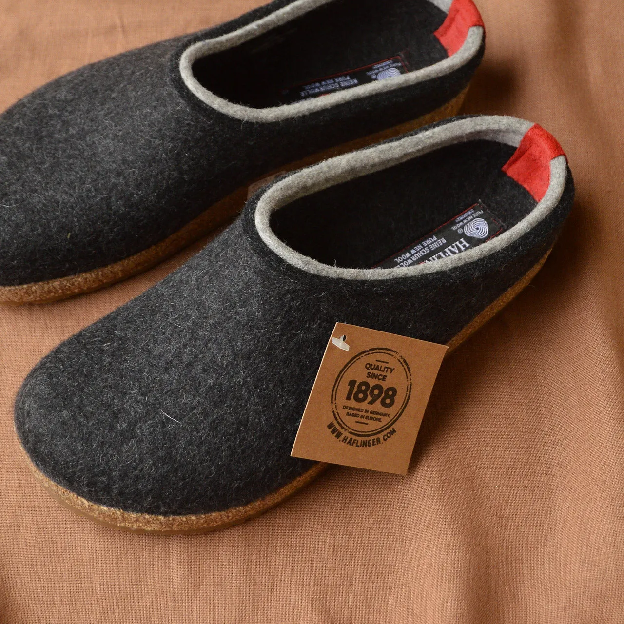 Wool Felt Clogs - Kris - Graphite (Adults 36-48) *Pre-order