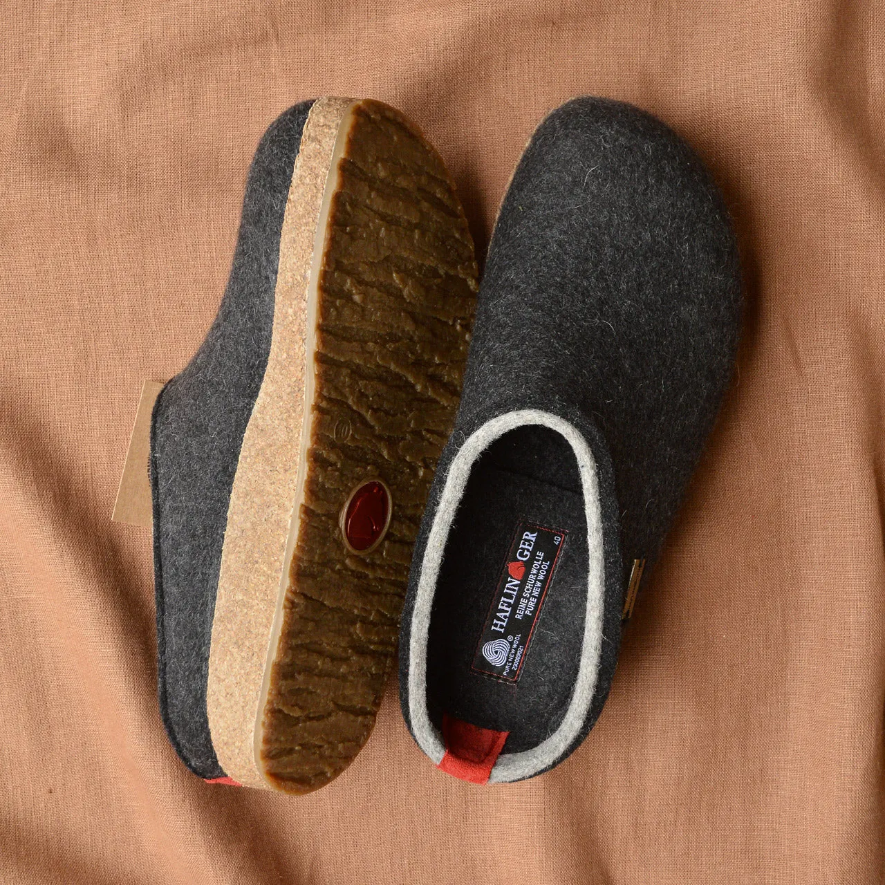Wool Felt Clogs - Kris - Graphite (Adults 36-48) *Pre-order