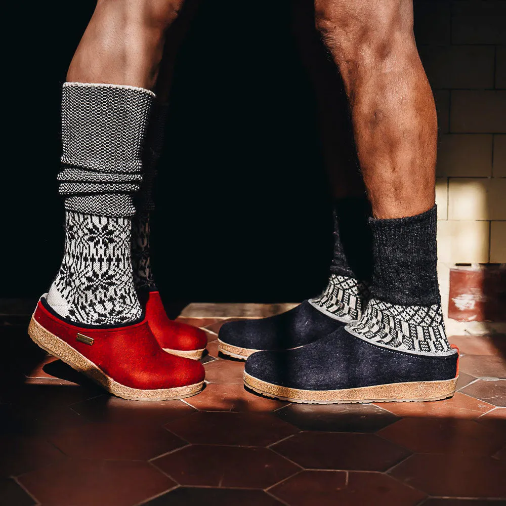 Wool Felt Clogs - Kris - Graphite (Adults 36-48) *Pre-order