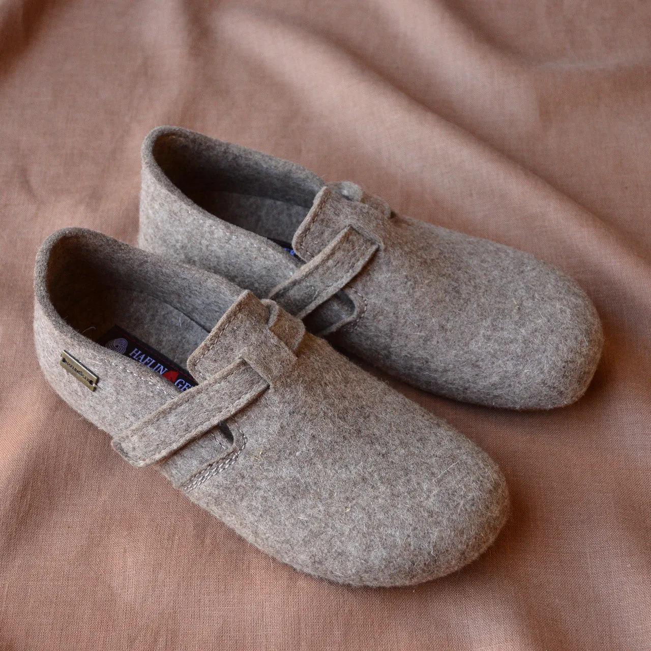 Wool Felt House Shoes - Everest Focus - Taupe (Adults 36-42) *Pre-order