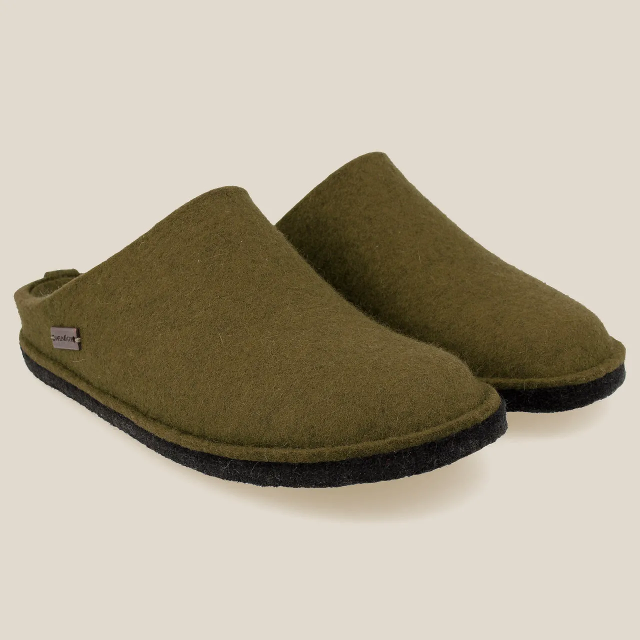 Wool Felt Slippers - Flair Soft - Olive AW24 (Adults 36-41)